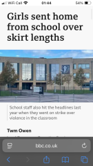 Girls at DD’s school cannot wear socks because men and boys feel uncomfortable