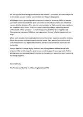 Women’s Rights Network imploding