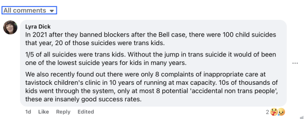 BBC interview with Cass. 'Both sides weaponised'