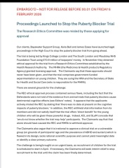 Judicial Review to PB trial is to go ahead