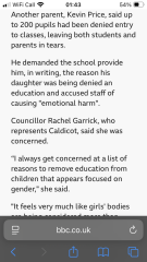 Girls at DD’s school cannot wear socks because men and boys feel uncomfortable