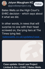 GLP v EHRC judgement - Thread 2