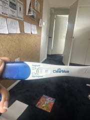 Hcg seems positive but noticing brown discharge