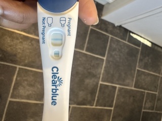 Hcg seems positive but noticing brown discharge