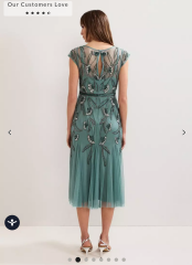 How would you style this dress for an evening reception?