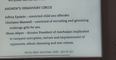 Andrew - continuing his effort to end the Monarchy, part 2