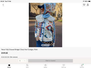 Chunky blue cardigan please help!