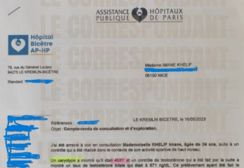 'Imane Khelif confirms she has the SRY Gene'