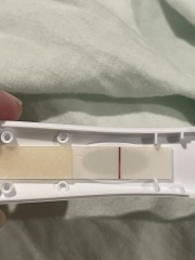 Am I pregnant ?? Line eyes ?? Is it an indent ?? Faint positive !! Help !!