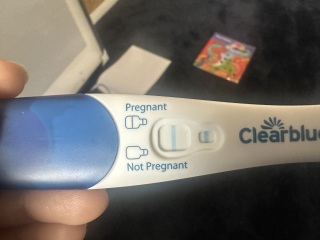 Hcg seems positive but noticing brown discharge