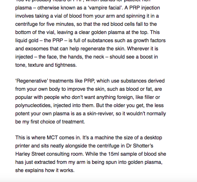 Anyone know what the woman on today's Daily Mail said she did to get rid of her turkey neck in 15 mins?