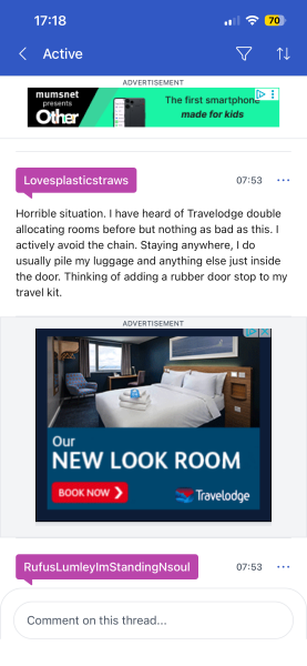 Think twice before staying alone in a Travelodge