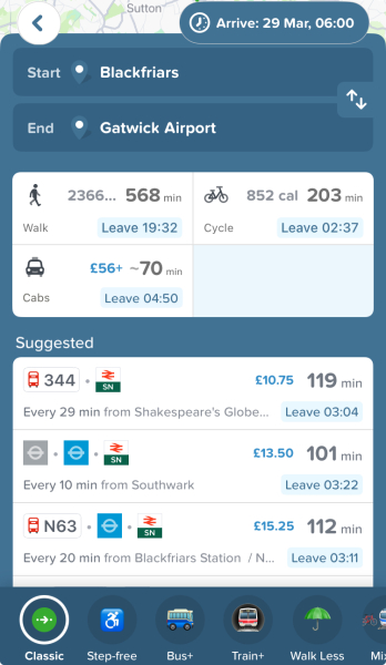 Blackfriars to Gatwick