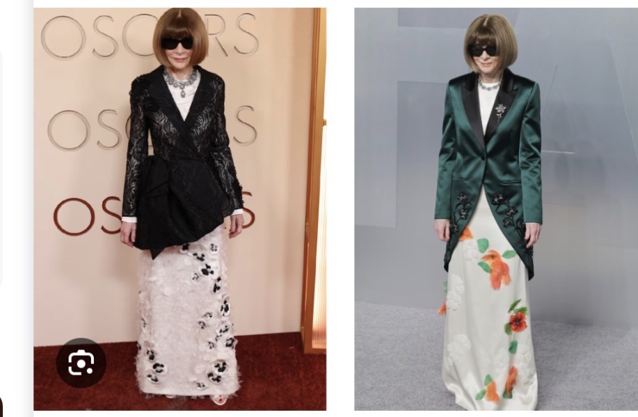 AIBU to think Anna Wintour’s two Oscars outfits didn’t look good?