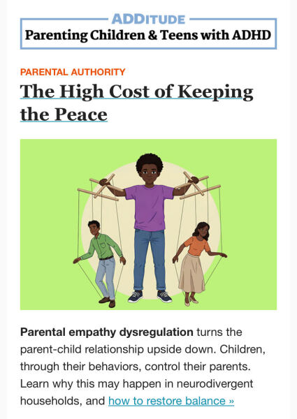 Can we give up one of our children?