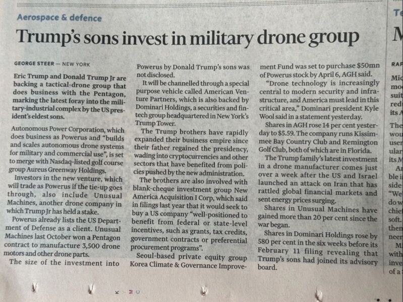 Trump throwing a lot of people under the bus because of stock markets?