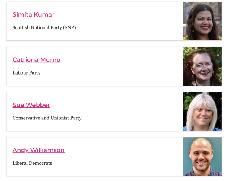 Upcoming Scottish Elections