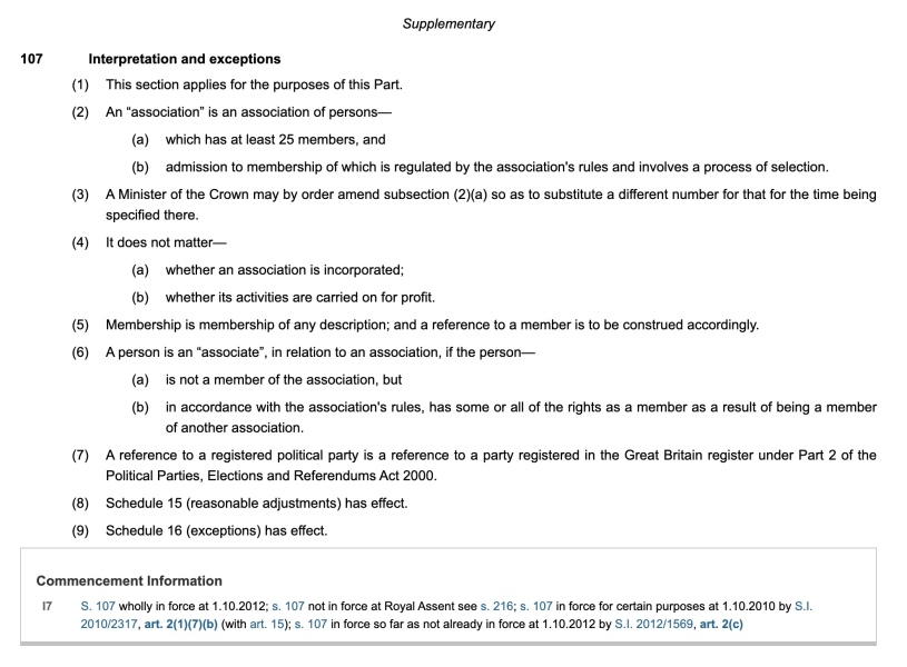 TW at women's bookclub?