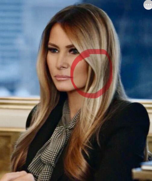 Melanie Trump hair