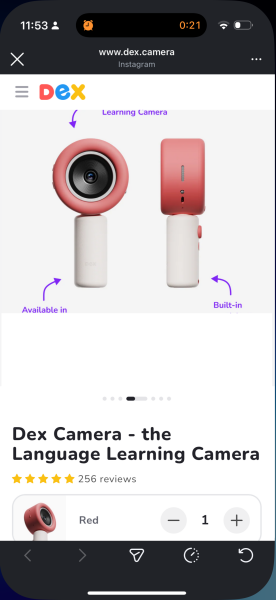 DEX CAMERA (interactive camera learning toy thing) - anyone got it and rate it?