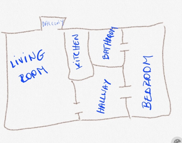 1 bed flat with a toddler, layout