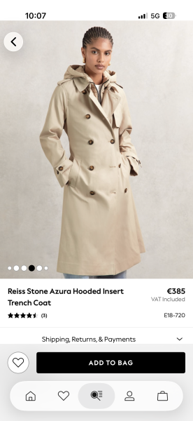 Smart raincoat for ‘City wear’ but ideally with hood. Impossible?