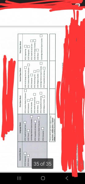 Y9 options non academic