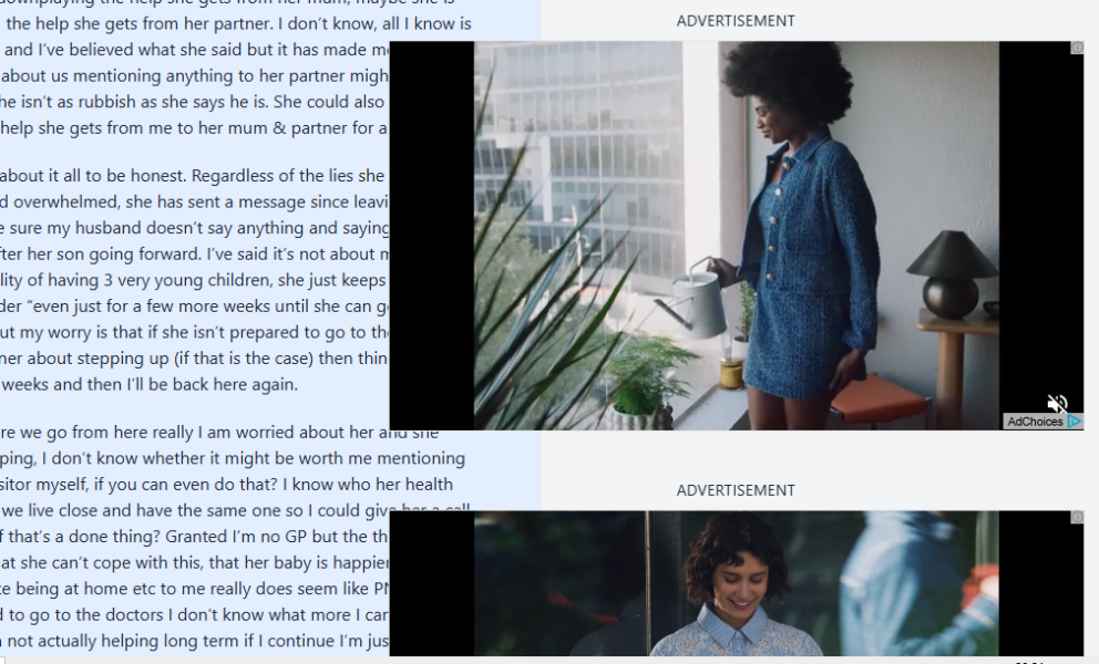 Yet another ‘advert’ blocking the page 😡