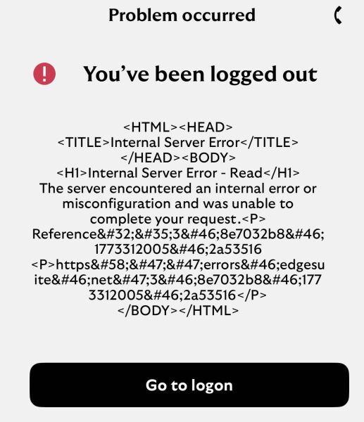 Seeing other people’s transactions when viewing my current account online
