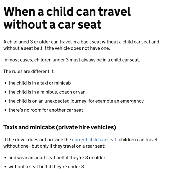 Do other parents see car seats just as cosmetic / a polite courtesy?
