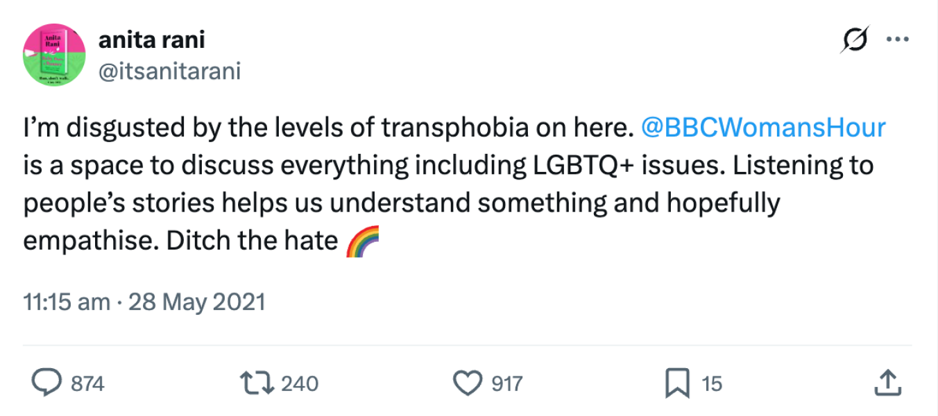 Woman's Hour (Joan Smith/Onjali Rauf)