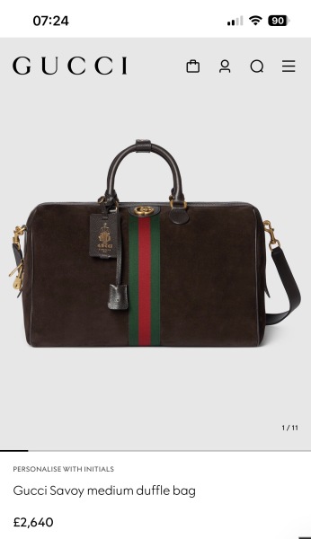 Stylish overnight/hand luggage bag