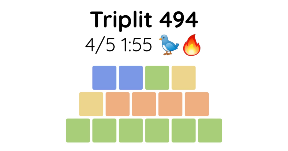 Yet another new word game - let me introduce you to Triplit!