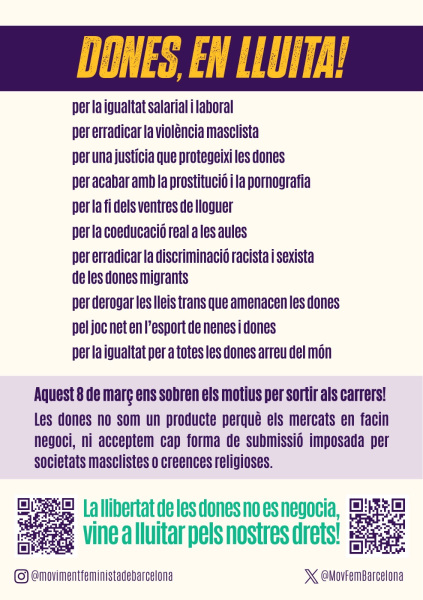 Rival marches hit Madrid and Barcelona as trans row splits feminist movement on International Women’s Day