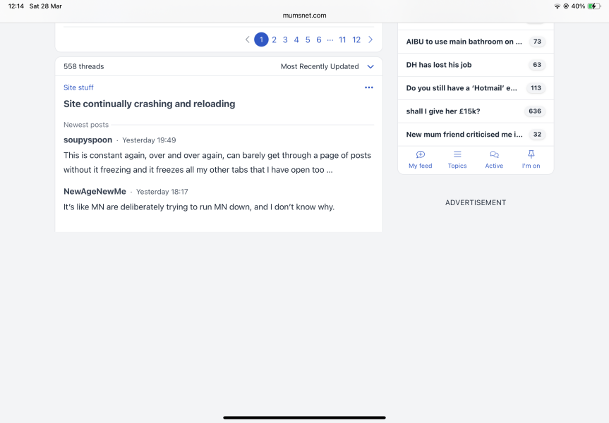Site continually crashing and reloading