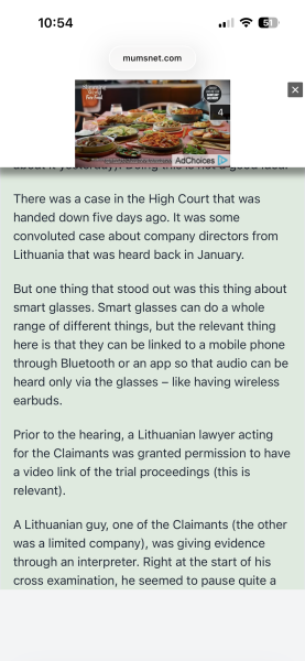 Yet another ‘advert’ blocking the page 😡