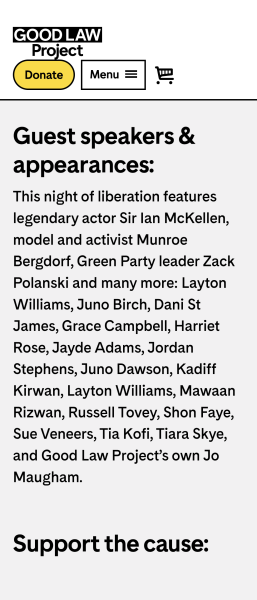 "All star charity concert for trans rights"