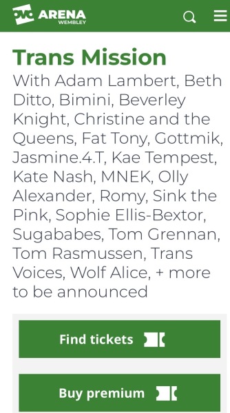 "All star charity concert for trans rights"