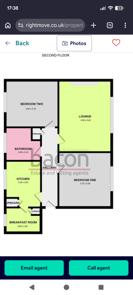 If anyone is looking for a 2 bed flat in Worthing...