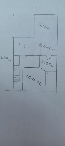 Knocking through kitchen - what would you do with this floor plan..