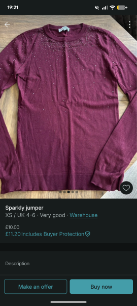 Does anyone remember the Warehouse sparkle sweaters?