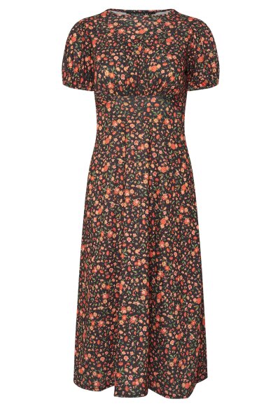 Simple viscose midaxi dress (petite)