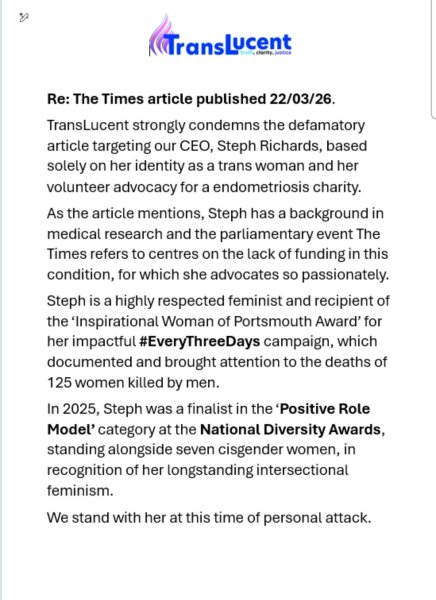 Steph Richards (TIM) again appointed to a position at endometriosis charity