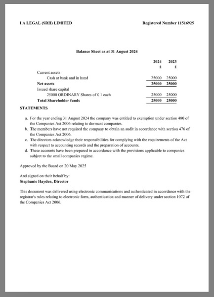 Hayden v Heath (LegalGengar) 21st November