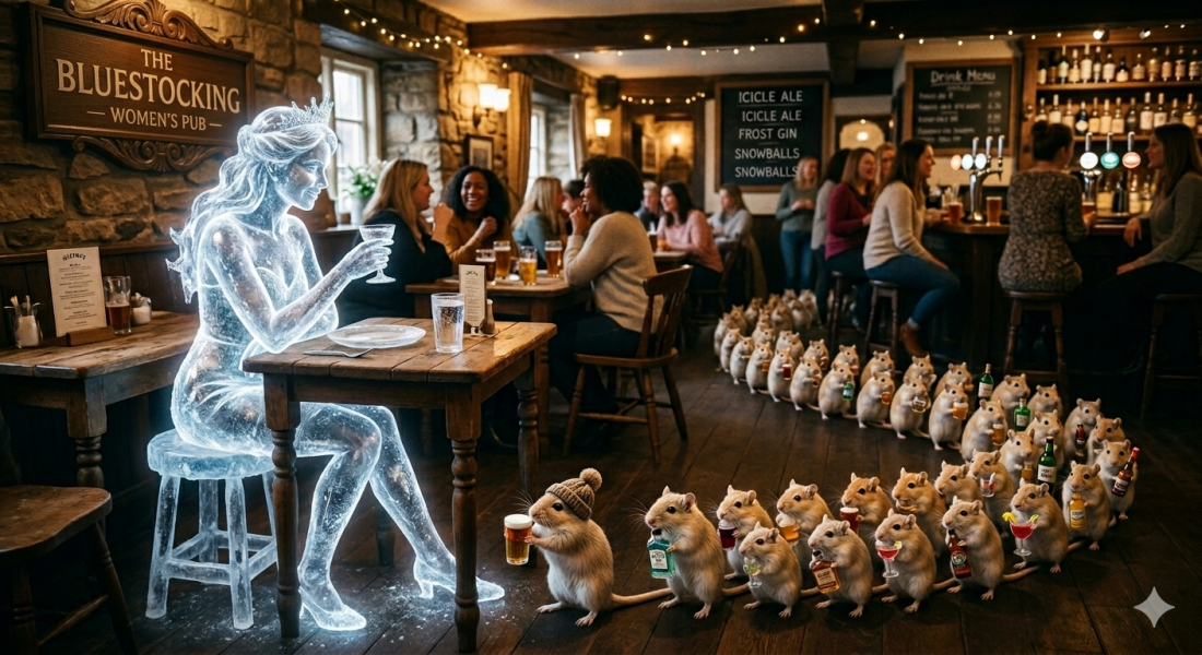 The Bluestocking Inn, cocktails and cocoa and all