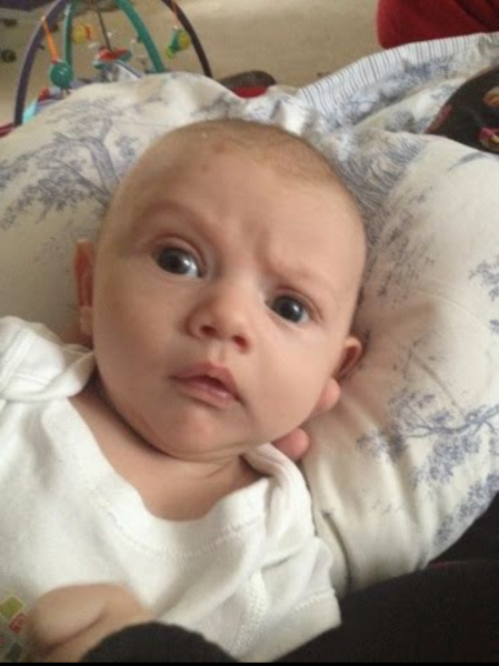 My baby looks at me disapprovingly