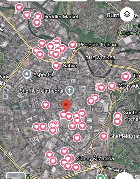 Sheffield in March - ideas and map help!