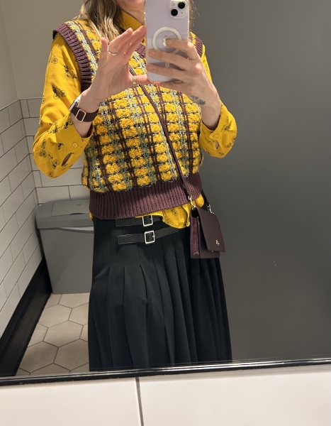 What do I wear with a sweater vest?