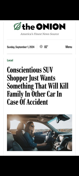 To think levying additional charges on SUV owners in London is a bad idea?