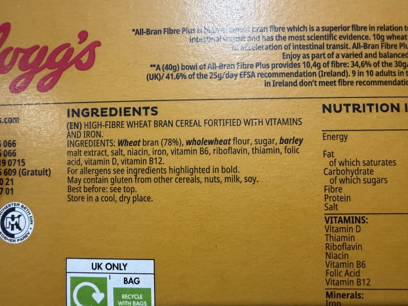Awful new recipe Kellogg's All-Bran